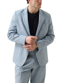 Percival Tailored Fit Linen Blend Suit Jacket, Light Blue