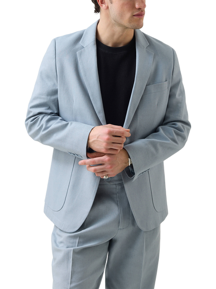 Percival Tailored Fit Linen Blend Suit Jacket, Light Blue