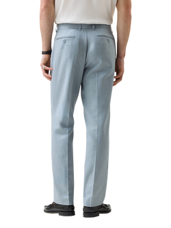 Percival Tailored Fit Linen Blend Suit Trousers - view 2, Light Blue
