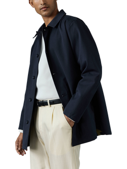 Percival Sherlock Trench Coat, Navy - view 2, Navy