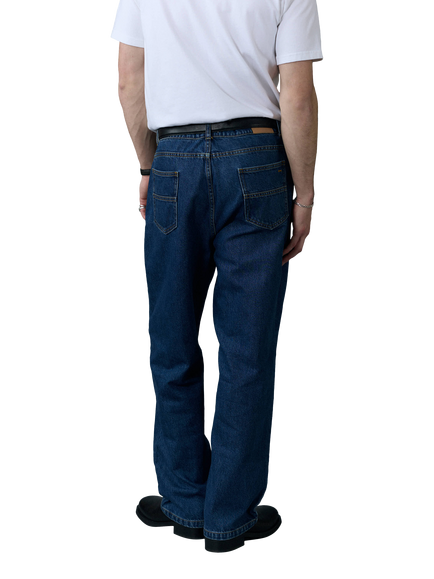 Percival Straight Fit Jeans, Mid Wash Blue - view 2, Mid Wash Blue