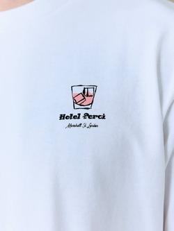 Percival Cotton Oversized Fit Short Sleeve Graphic T-Shirt, White - view 2, White