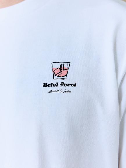 Percival Cotton Oversized Fit Short Sleeve Graphic T-Shirt, White - view 2, White