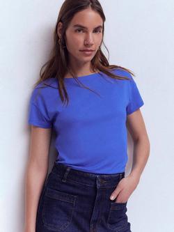 Boden Super Soft Boat Neck T-Shirt, Beaucoup Blue, Beaucoup Blue