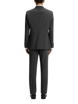 BOSS Heritage Wool Blend Single Breasted Suit Jacket, Dark Grey - view 2, Dark Grey