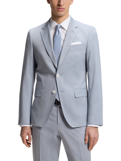 HUGO BOSS Tailored Slim Fit Suit Blazer, Mid Blue, Mid Blue