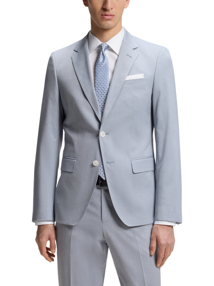 HUGO BOSS Tailored Slim Fit Suit Blazer, Mid Blue, Mid Blue