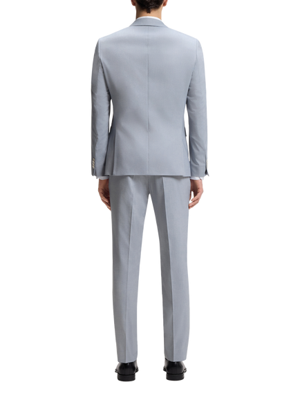 HUGO BOSS Tailored Slim Fit Suit Blazer, Mid Blue - view 2, Mid Blue
