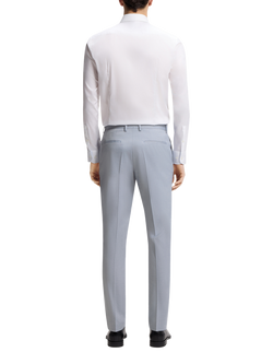 HUGO BOSS Heritage Sim Fit Tailored Trousers, Open Blue - view 2, Open Blue