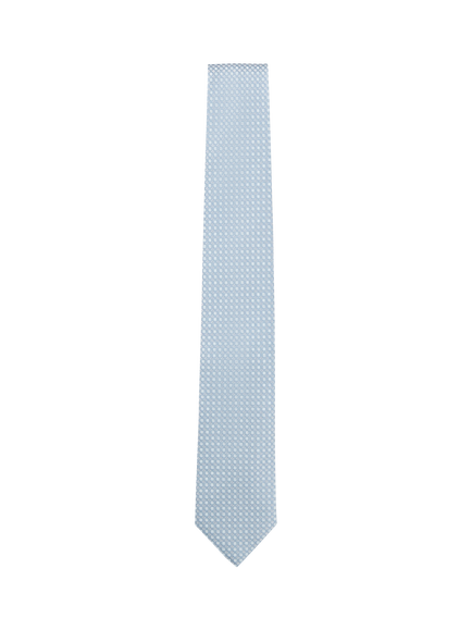 HUGO BOSS Geometric Silk Blend Tie, Light Blue, Light Blue