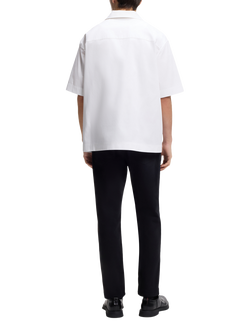 HUGO Espino Cotton Short Sleeve Shirt, White - view 2, White