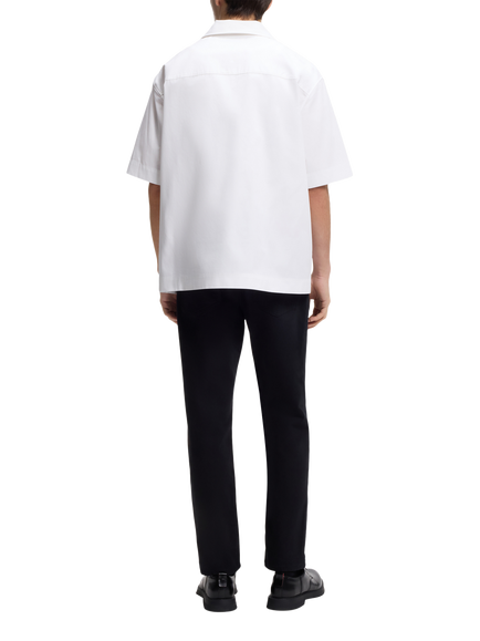 HUGO Espino Cotton Short Sleeve Shirt, White - view 2, White