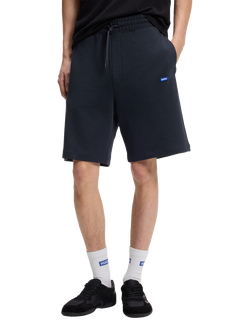 HUGO Nasensio Cotton Jersey Shorts, Dark Blue, Dark Blue