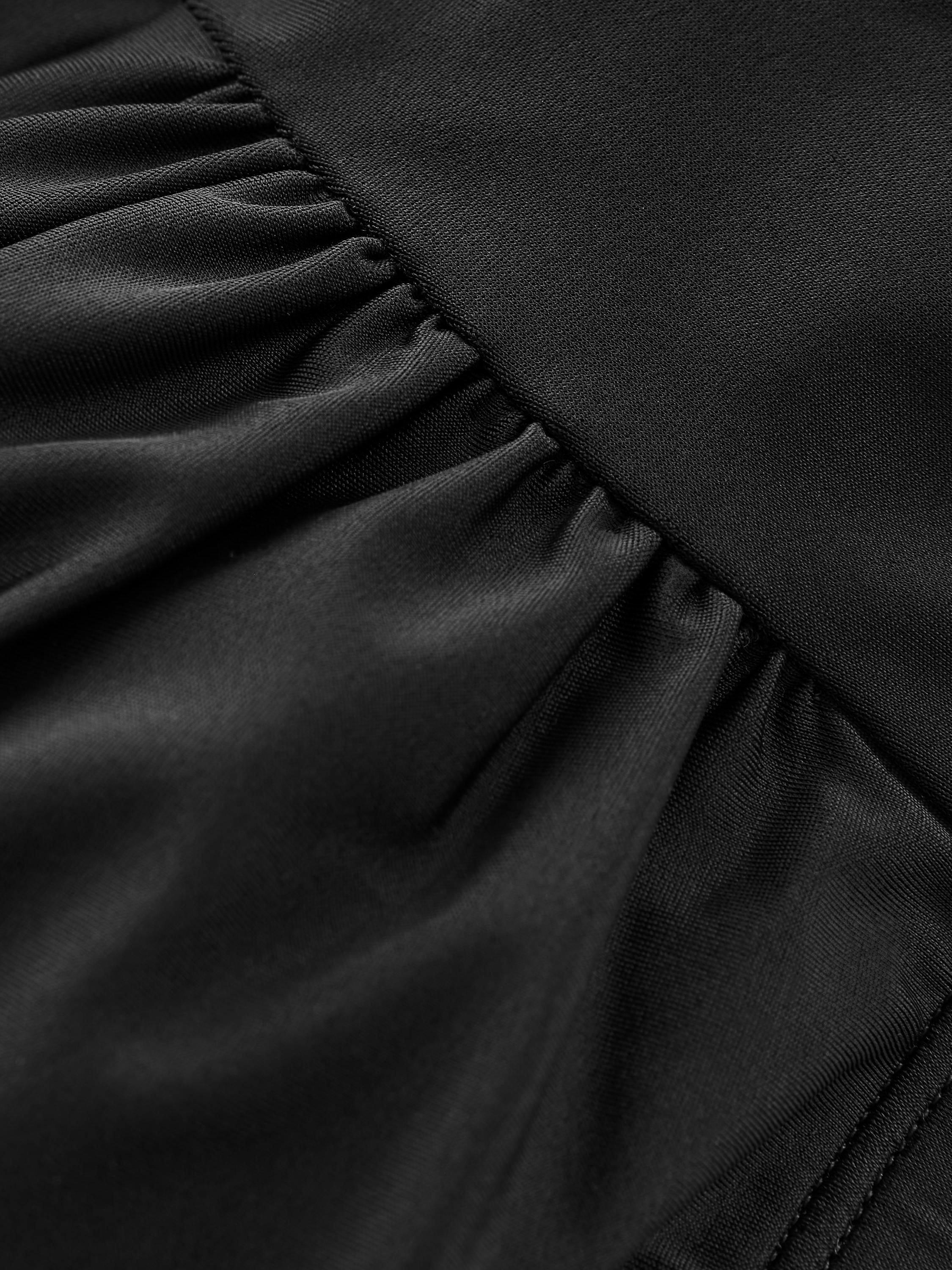 Product image 6 of 6, which shows Boden Kythira Ruched Bikini Top, Black, 8