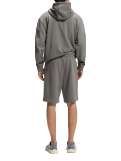 HUGO BOSS Relaxed Fit Jogger Shorts, Dark Grey - view 2, Dark Grey