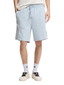 HUGO Cotton Blend Jogger Shorts, Open Blue, Open Blue