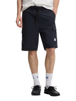 HUGO BOSS HUGO Giulio Cotton Cargo Shorts, Dark Blue, Dark Blue