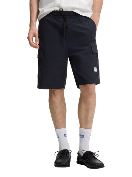 HUGO BOSS HUGO Giulio Cotton Cargo Shorts, Dark Blue, Dark Blue