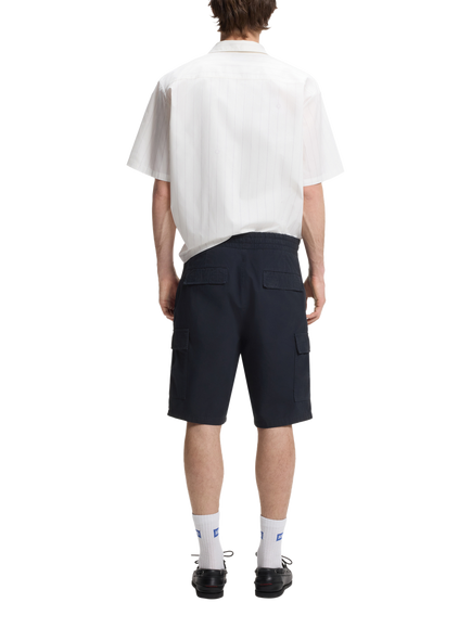 HUGO BOSS HUGO Giulio Cotton Cargo Shorts, Dark Blue - view 2, Dark Blue