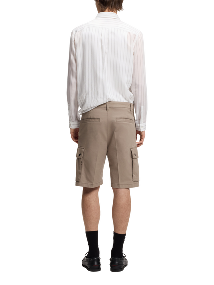 HUGO Straight Fit Cargo Shorts, Light/Pastel Brown - view 2, Light/Pastel Brown