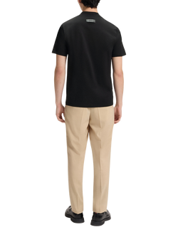 HUGO Cotton Regular Fit Short Sleeve T-Shirt, Black - view 2, Black