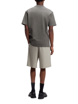 HUGO Cotton Loose Fit Short Sleeve T-Shirt, Dark Grey - view 2, Dark Grey