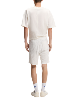 HUGO BOSS Regular Fit Crew Neck Short Sleeve Cotton T-Shirt, Open White - view 2, Open White