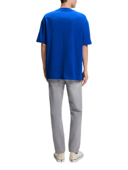 HUGO Cotton Regular Fit Short Sleeve Logo T-Shirt, Open Blue - view 2, Open Blue
