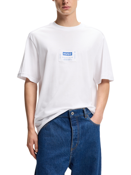 HUGO Nromo Crew Neck T-Shirt, White, White