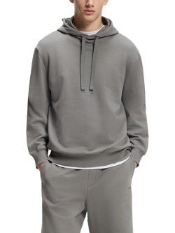 HUGO Cotton Hoodie, Dark Grey, Dark Grey