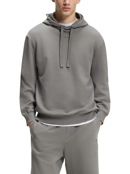 HUGO Cotton Hoodie, Dark Grey, Dark Grey