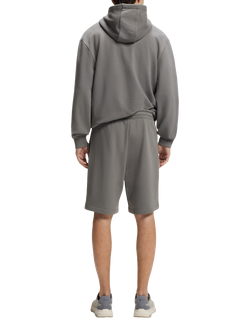 HUGO Cotton Hoodie, Dark Grey - view 2, Dark Grey