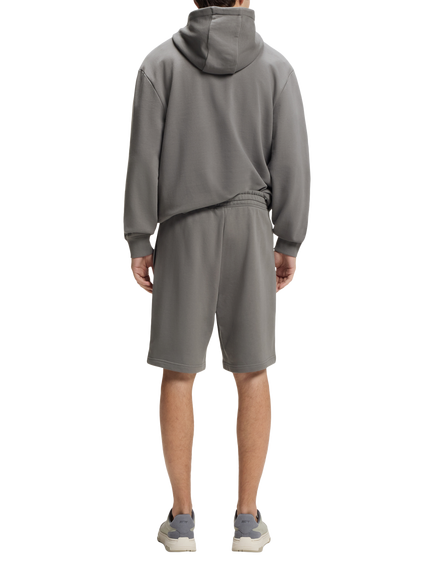 HUGO Cotton Hoodie, Dark Grey - view 2, Dark Grey