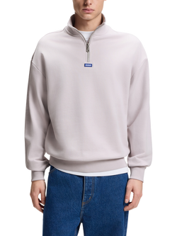 HUGO Cotton Sweatshirt, Pale Purple, Pale Purple