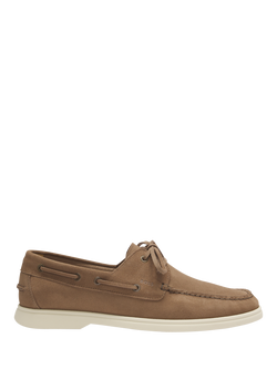 HUGO BOSS BOSS Suede Boat Shoes, Medium Beige, Medium Beige