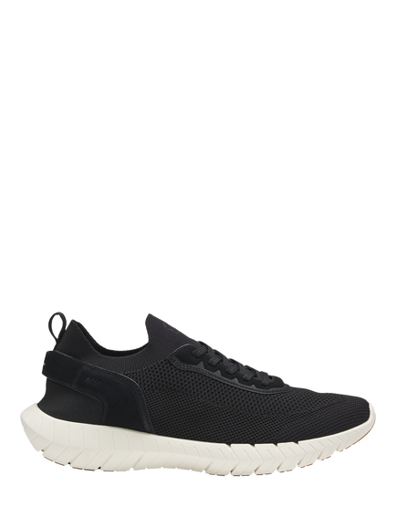 BOSS Motion Lace Up Trainers, Black