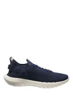 BOSS Motion Lace Up Trainers, Dark Blue