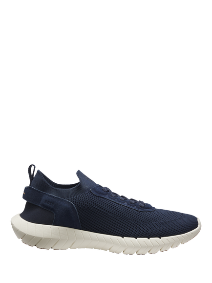 BOSS Motion Lace Up Trainers, Dark Blue