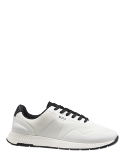 BOSS Titanium Lace Up Trainers, Natural, Natural