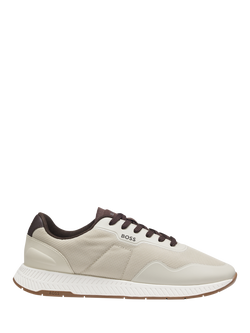 HUGO BOSS BOSS Titanium Runner Trainers, Open Beige, Open Beige
