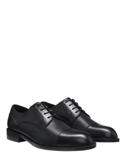 HUGO BOSS BOSS Leather Derby Shoes, Black - view 2, Black