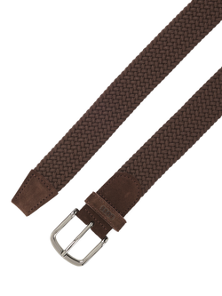 BOSS Elastic Woven Belt, Dark Brown - view 2, Dark Brown