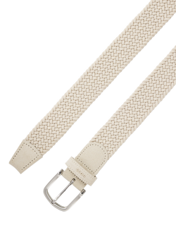 BOSS Elastic Woven Belt, Open Beige - view 2, Open Beige