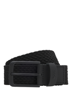 BOSS Elastic Woven Belt, Black, Black