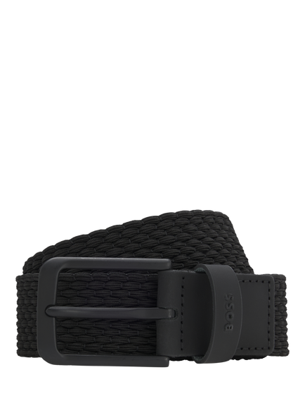 BOSS Elastic Woven Belt, Black, Black