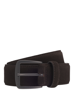 BOSS Suede Belt, Dark Brown, Dark Brown
