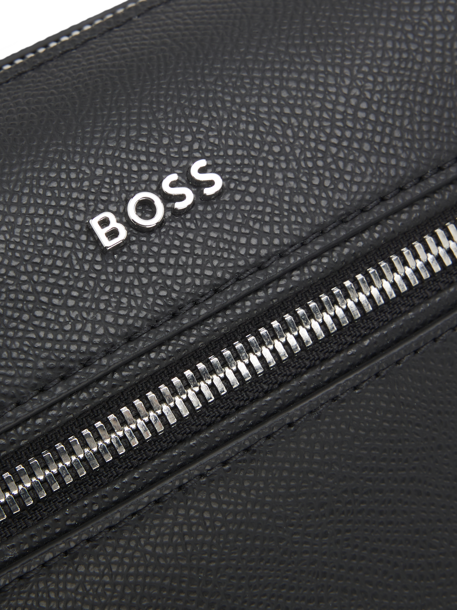 HUGO BOSS BOSS Crossbody Leather Bag, Black