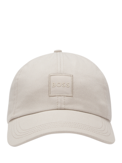 BOSS Derrel Cotton Baseball Cap, Light Grey, Light Grey