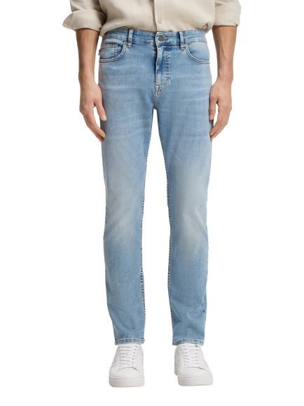 HUGO BOSS BOSS Delaware Slim Fit Mid Rise Jeans, Aqua, Aqua