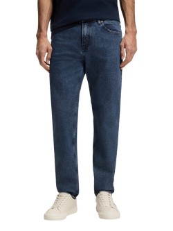 HUGO BOSS Regular Cut Mid Rise Jeans, Medium Blue, Medium Blue
